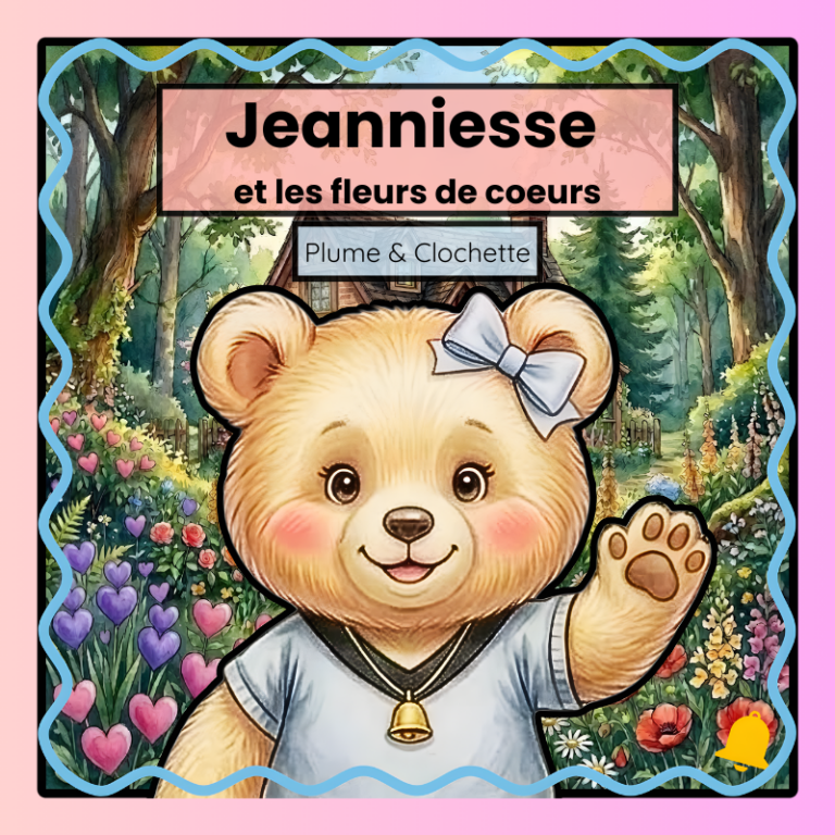 Couverture du livre Jeanniesse et les fleurs de coeurs - Premier conte pour enfant de Plume Et Clochette