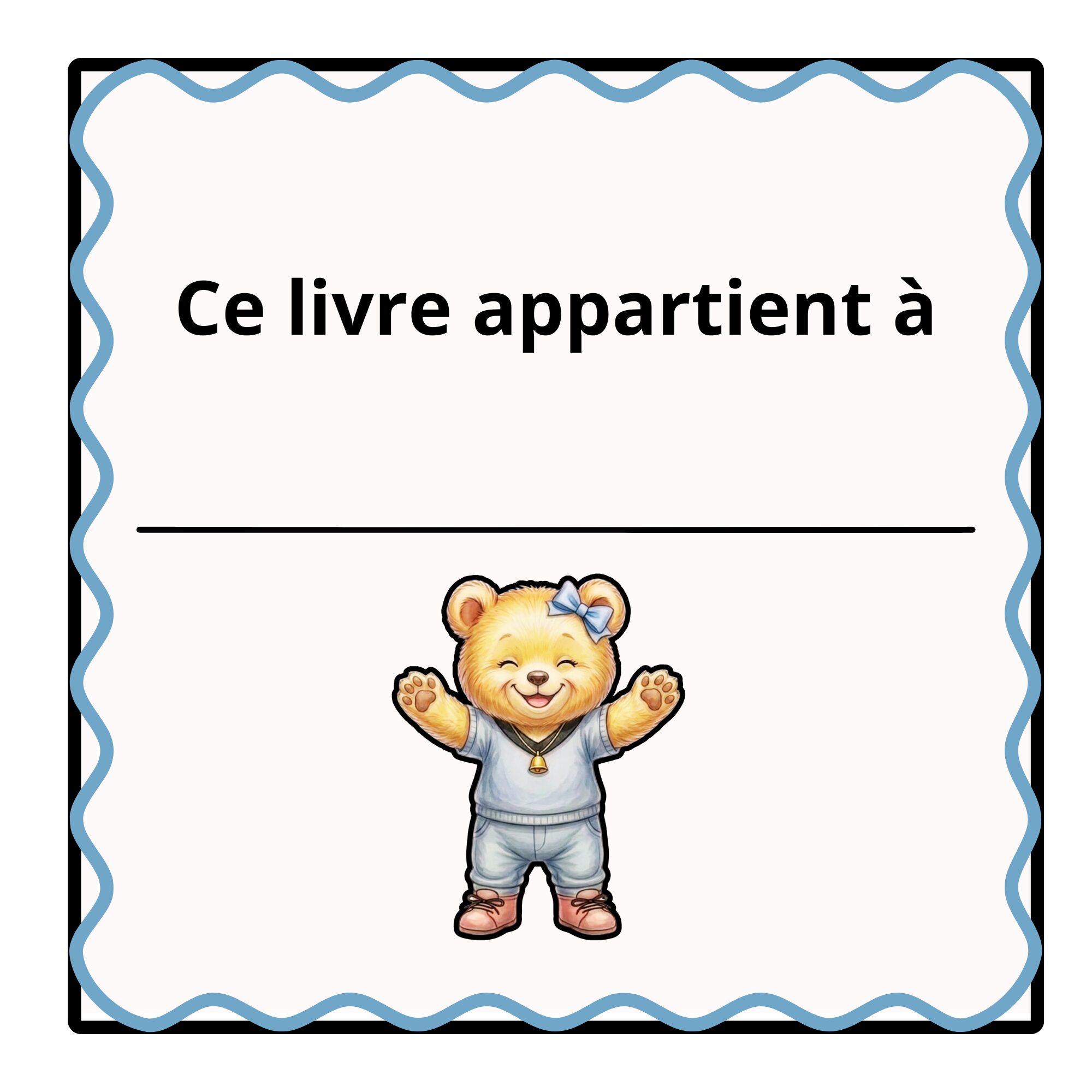 page appartenance livre enfant, appartient à